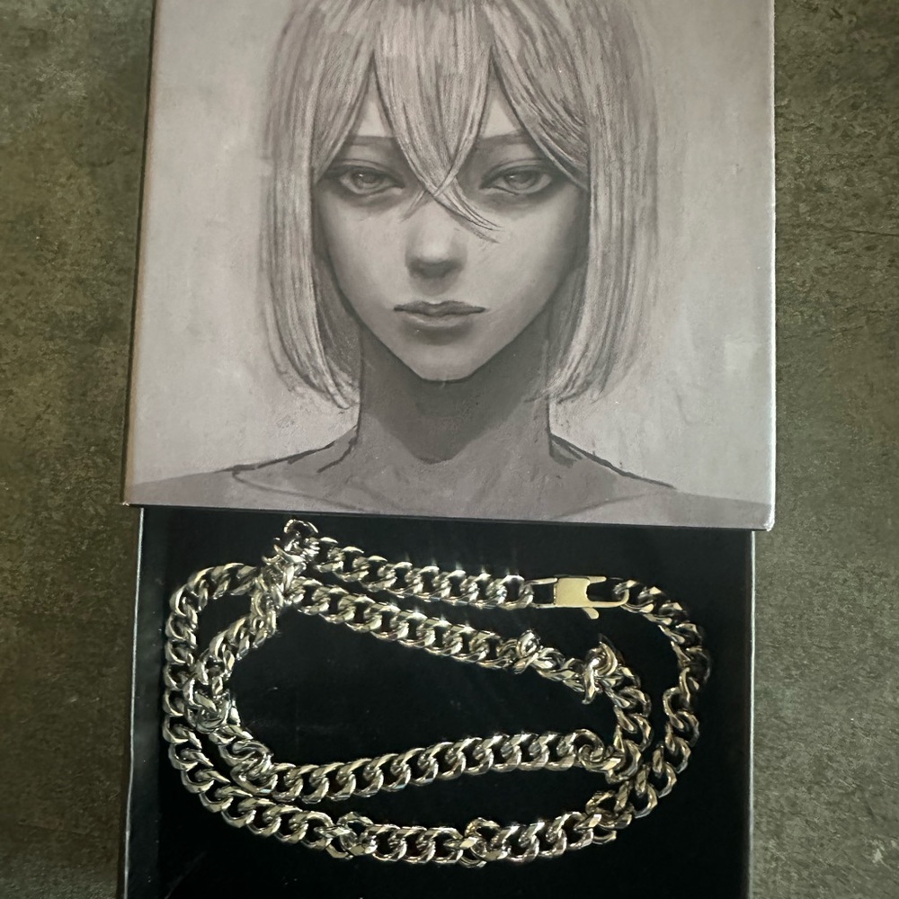 Minimalist Dark Heavy Titanium Steel Cuban Link Chain